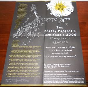 Seller image for The Poetry Project's New Year's 2000 Marathon Reading 2000 Poster / Flyer for sale by Derringer Books, Member ABAA