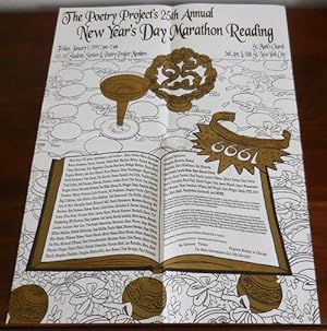 Seller image for The Poetry Project's 25th Annual New Year's Day Marathon Reading 1999 Poster / Flyer for sale by Derringer Books, Member ABAA