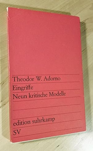 Seller image for Eingriffe. Neun kritische Modelle for sale by Llibres Bombeta