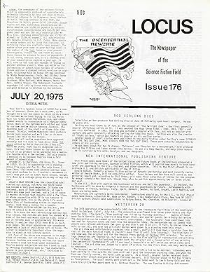 Locus: The Newspaper of the Science Fiction Field #176 (July 20, 1975)
