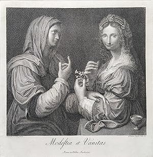 Imagen del vendedor de Modestia e Vanit, 1770 a la venta por Il Bulino Antiche Stampe srl