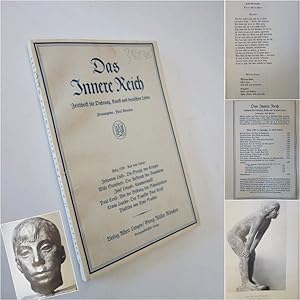 Das Innere Reich 5. Jahrgang 12. Heft März 1939 * mit 4 Bildtafeln nach Plastiken von T o n i S t...