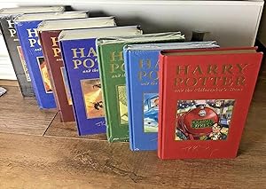 Seller image for Harry Potter - Complete set of First Print Deluxe First Editions (Volumes 1-7) - 5 books still sealed! for sale by First.Editions1st