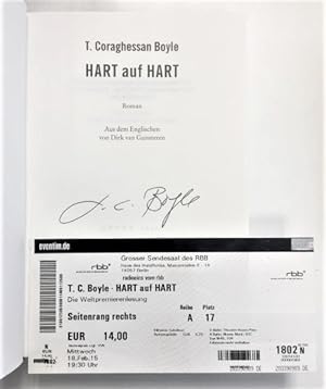 Hart auf Hart. - Signierte deutsche Erstausgabe.