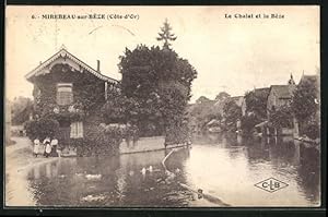 Bild des Verkufers fr Carte postale Mirebeau-sur-Bze, Le Chalet et la Bze zum Verkauf von Bartko-Reher