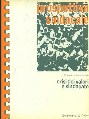 Bild des Verkufers fr Prospettiva sindacale 38, annoXI, n. 4, dicembre 1980 zum Verkauf von Librodifaccia