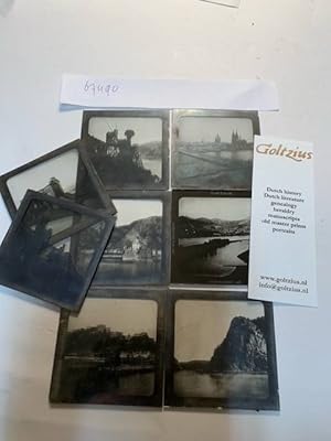 Collection of 19th century German glass lantern slides: Serie 2, nrs. 6, 7, 9, 10, 13, 16, 17, 24...
