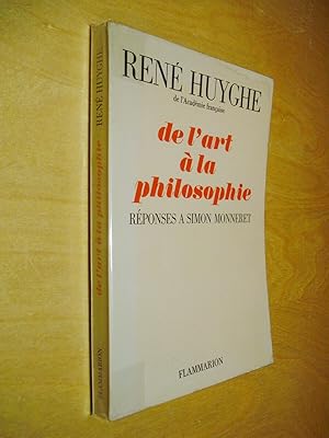 De l'art à la philosophie Réponses à Simon Monneret