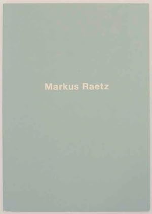 Seller image for Markus Raetz for sale by Jeff Hirsch Books, ABAA
