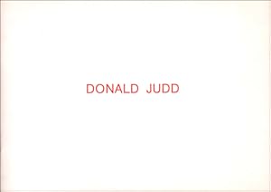 Seller image for Donald Judd : Holzschnitte 1961/68 und 1988 for sale by Specific Object / David Platzker