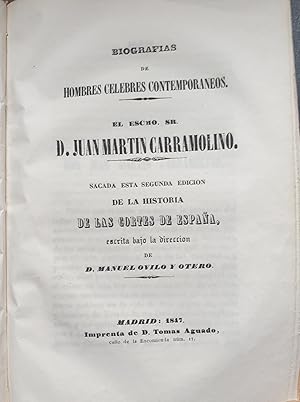 EL ESCMO. SR. D. JUAN MARTIN CARRAMOLINO