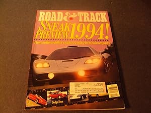 Road and Track Sep 1993 Million-Dollar Exotics