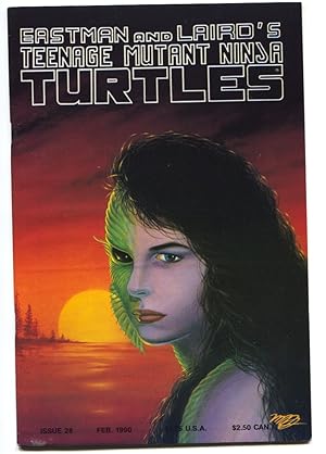 TEENAGE MUTANT NINJA TURTLES #28-1990-Signed! comic book