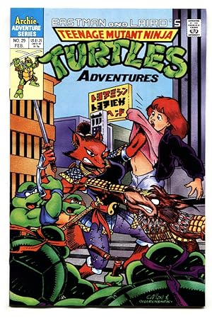 TEENAGE MUTANT NINJA TURTLES ADVENTURES #29 comic book 1991 Ninjara