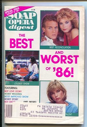 Image du vendeur pour Soap Opera Digest 1/13/1987-Best & Worst of '86-Best Love Story-Worst Wedding-Best Show and more-FN mis en vente par DTA Collectibles