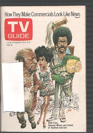 Immagine del venditore per TV Guide 10/5/1974-Redd Foxx-Demond Wilson-Sanford and Son-Eastern Illinois venduto da DTA Collectibles