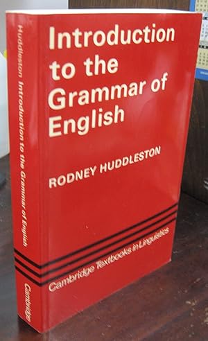 Imagen del vendedor de Introduction to the Grammar of English a la venta por Atlantic Bookshop