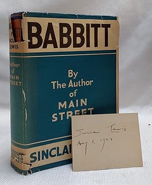 Babbitt [First Edition with signed card]