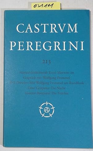 Bild des Verkufers fr Castrum Peregrini, Heft 213 zum Verkauf von Antiquariat Trger