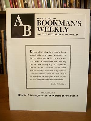 AB Bookman's Weekly for the Specialist Book World, August 17-24, 1998, Volume 102, Number 7-8
