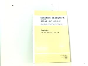 Essener Gespräche zum Thema Staat und Kirche: Register für die Bände 1 bis 25