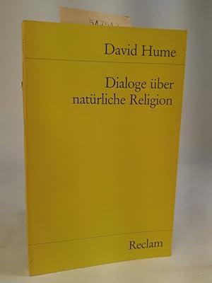 Bild des Verkufers fr Dialoge ber natrliche Religion zum Verkauf von ANTIQUARIAT Franke BRUDDENBOOKS