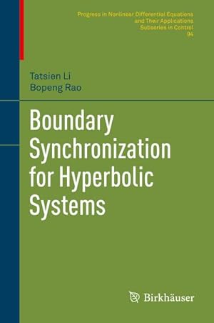 Bild des Verkufers fr Boundary Synchronization for Hyperbolic Systems zum Verkauf von AHA-BUCH GmbH