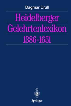 Bild des Verkufers fr Heidelberger Gelehrtenlexikon 13861651 zum Verkauf von AHA-BUCH GmbH