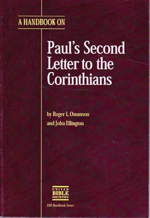 Bild des Verkufers fr A Handbook on: Paul's Second Letter to the Corinthians zum Verkauf von Goulds Book Arcade, Sydney