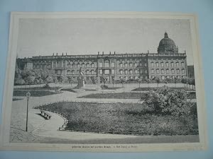 Berlin, Reichstag, anno 1873, Holzstich, 18 x 27 cm.