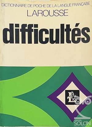 Imagen del vendedor de Dictionnaire des difficults de la langue franaise a la venta por LIBRERA SOLN