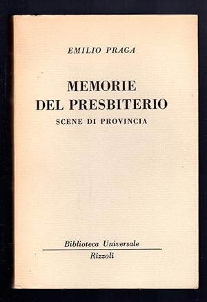 Bild des Verkufers fr Memorie del presbiterio. Scene di provincia zum Verkauf von Sergio Trippini