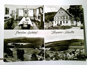 Sallinghausen üb. Meschede. Pension Gutshof Heymer - Schulte. Alte Mehrbild AK s/w, ungel. ca 60/...