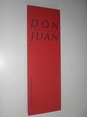 Bild des Verkufers fr Don Juan. Eine Ballade. zum Verkauf von Stefan Kpper