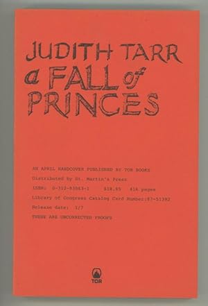 Image du vendeur pour A Fall of Princes by Judith Tarr (First Edition) Uncorrected Proof mis en vente par Heartwood Books and Art