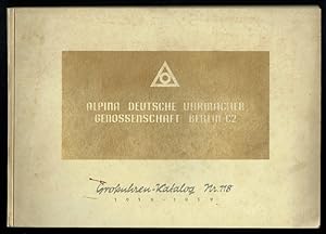 Großuhren-Katalog Nr. 118, 1938 - 1939