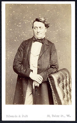 Bild des Verkufers fr Carte-de-visite photograph portrait ca. 1860 by Edwards & Bult zum Verkauf von Jeremy Norman's historyofscience