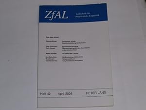 Bild des Verkufers fr ZfAL. Zeitschrift fr Angewandte Linguistik. Heft 42 zum Verkauf von Der-Philo-soph