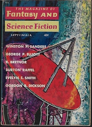 Bild des Verkufers fr The Magazine of FANTASY AND SCIENCE FICTION (F&SF): September, Sept. 1960 zum Verkauf von Books from the Crypt