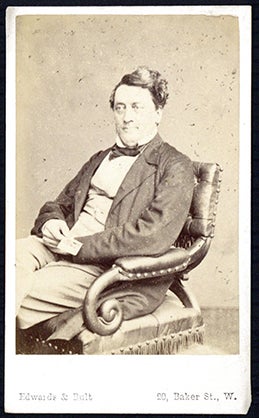 Bild des Verkufers fr Carte-de-visite photograph portrait ca. 1860 by Edwards & Bult zum Verkauf von Jeremy Norman's historyofscience