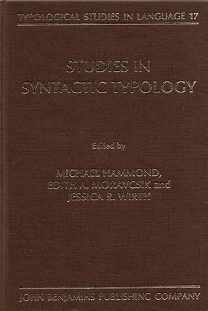 Seller image for Studies in Syntactic Typology for sale by Cider Creek Books