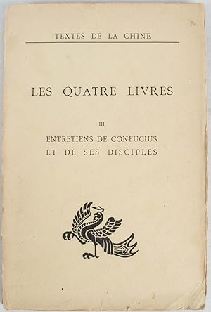 Bild des Verkufers fr Les Quatre Livres: Entretiens de Confucius zum Verkauf von Asia Bookroom ANZAAB/ILAB