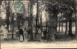 Ansichtskarte / Postkarte Hangest en Santerre Somme, La Place