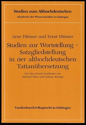 Studien zur Wortstellung, Satzgliedstellung in der althochdeutschen Tatianübersetzung.