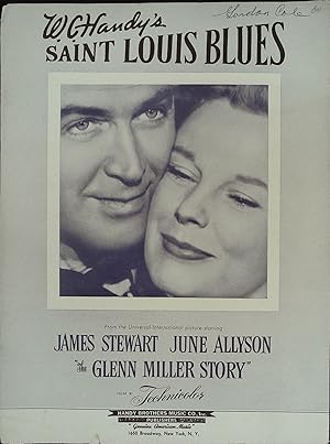 Bild des Verkufers fr The Glenn Miller Story Sheet Music 1954 James Stewart, June Allyson zum Verkauf von AcornBooksNH