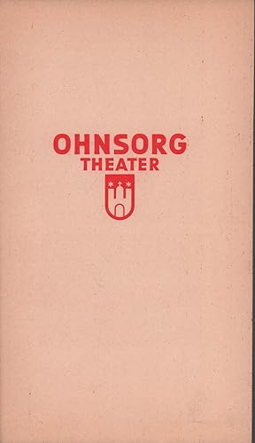 Programmheft Richard-Ohnsorg-Theater. Niederdeutsche Bühne, Hamburg. Leitung: Hans Mahler. Spielz...