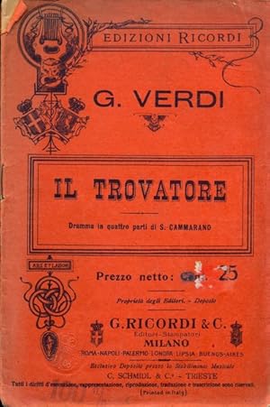 Immagine del venditore per Il trovatore venduto da Librodifaccia