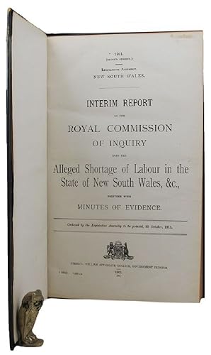 INTERIM REPORT OF THE ROYAL COMMISSION OF INQUIRY INTO THE ALLEGED SHORTAGE OF LABOUR IN THE STAT...