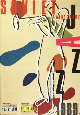 Bild des Verkufers fr Plakat - Soviet Jazz Avantgarde. Siebdruck. zum Verkauf von antiquariat peter petrej - Bibliopolium AG