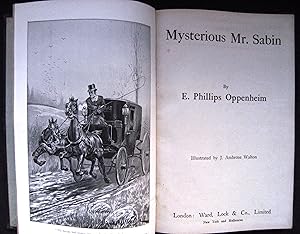 MYSTERIOUS MR SABIN . Illustrated by J. Ambrose Walton